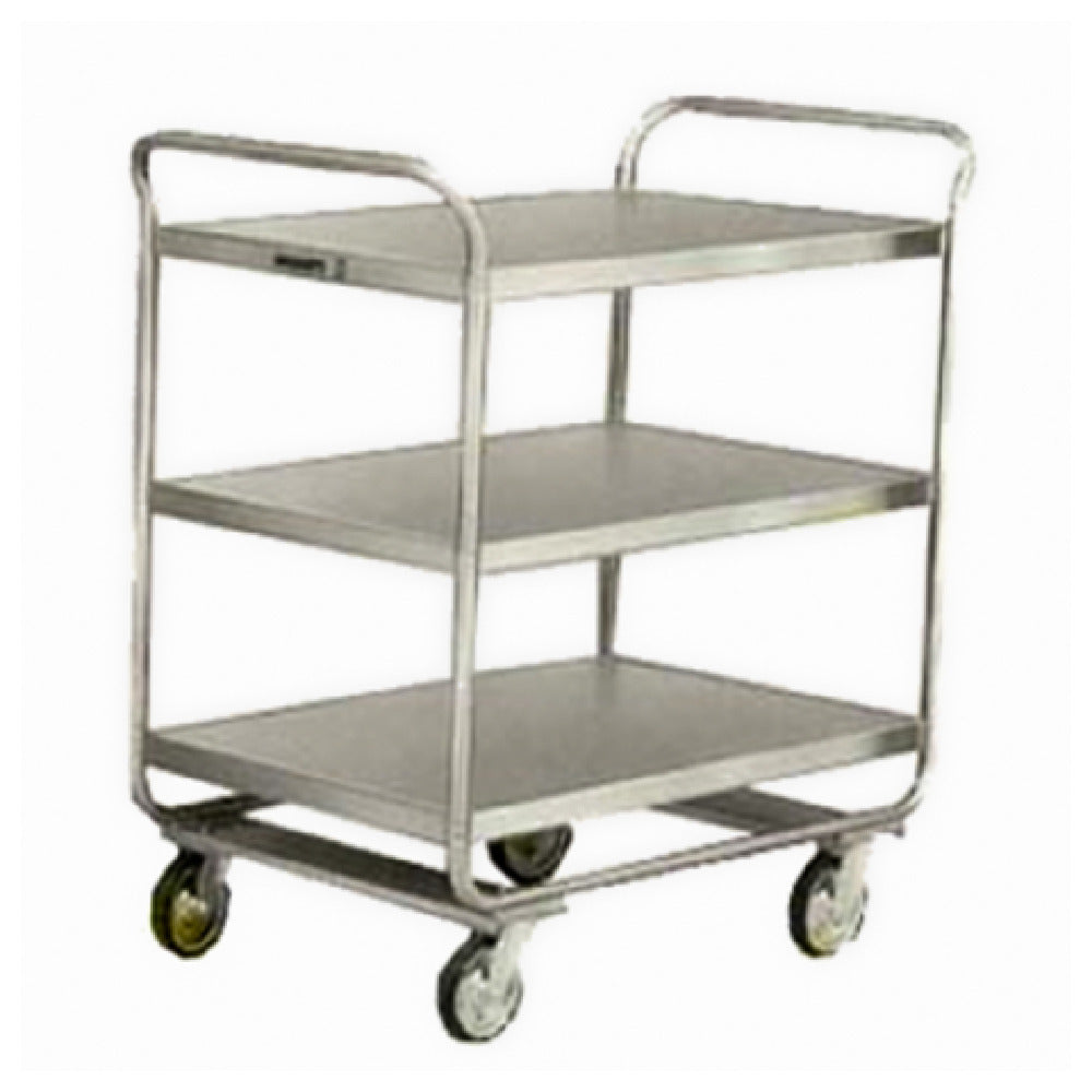 Lakeside 222 Utility Cart 3-shelf With 30"W X 20"D X 35-3/4"H Shelf Size 27"W X 18"D