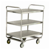 Lakeside 222 Utility Cart 3-shelf With 30"W X 20"D X 35-3/4"H Shelf Size 27"W X 18"D