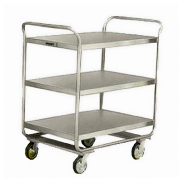 Lakeside 222 Utility Cart 3-shelf With 30"W X 20"D X 35-3/4"H Shelf Size 27"W X 18"D