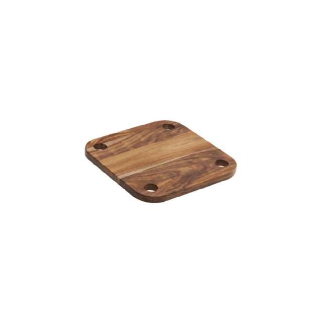 FOH BRI019NAW18 Smart Buffet Ware® Domino Stand Wood Base 13.75" Square