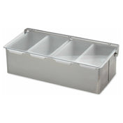 Royal ROY CDS 4 - Condiment Dispenser, 3-1/2"H X 12"W X 6" Deep, (4) Plastic Pint Inserts