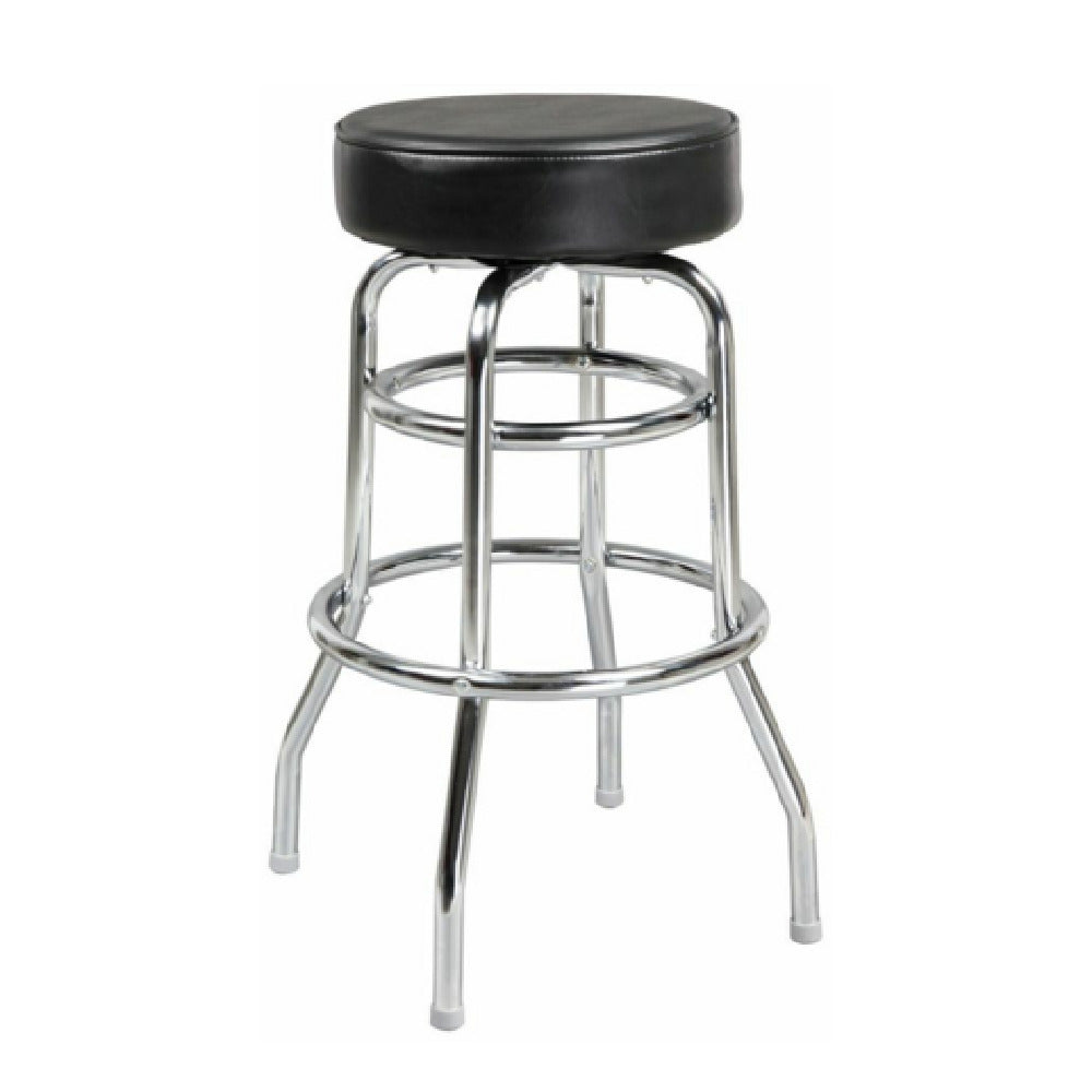 Hubert 32Q-024 - CenPro Double Ring Bar Stool, 285 Lb. Weight Capacity, 3 1/2" Thick Swivel Seat
