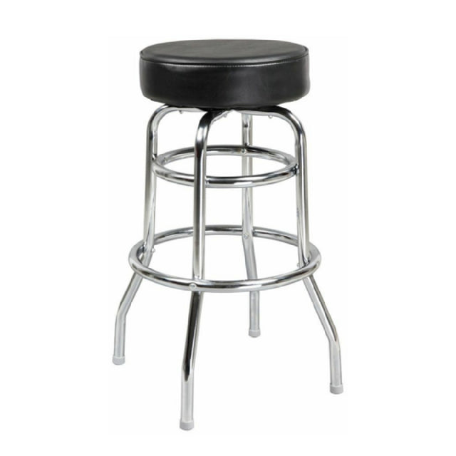 Hubert 32Q-024 - CenPro Double Ring Bar Stool, 285 Lb. Weight Capacity, 3 1/2" Thick Swivel Seat