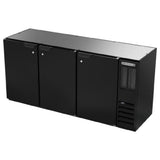Beverage Air BB72HC-1-F-B Refrigerated Food Rated Back Bar Storage Cabinet Three-section