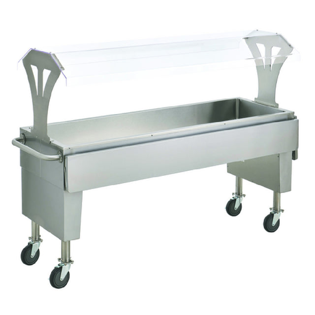 Hubert 180780 - Kratos Adjustable Salad Bar Kit, With Sneezeguard, Side Shelf