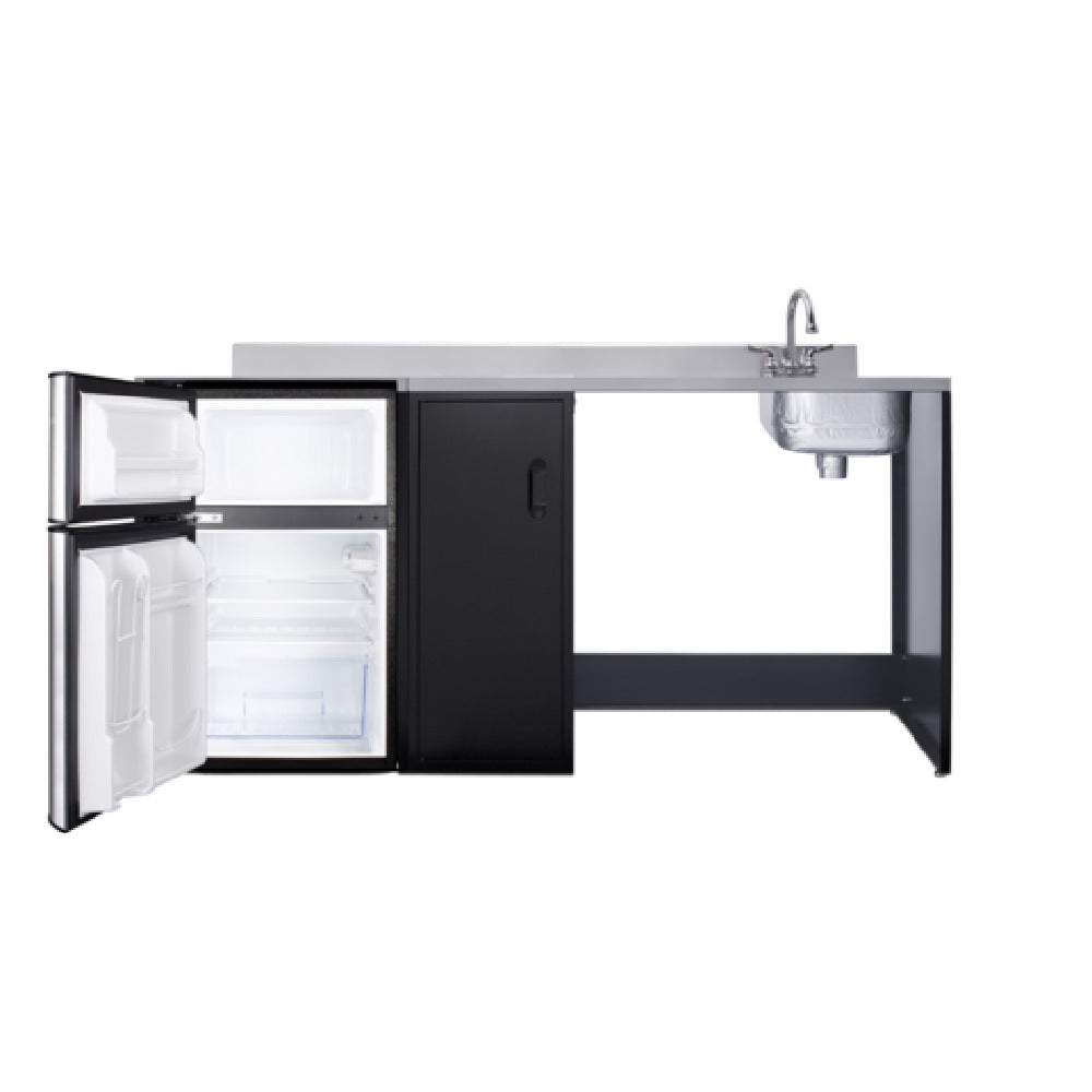 Summit CK72ADARBFNCK - All-In-One Kitchenette, 72" Wide, Barrier-free