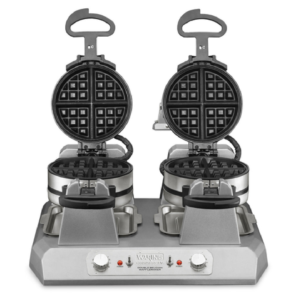 Waring WW300BX - Commercial Belgian Waffle Maker, Quad Side-by-side, 7" Dia.