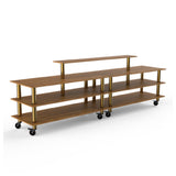 Steelite MGCMLB19BBXW - Double Display Buffet Station, 142.0" X 29.5" X 47.0", Modular