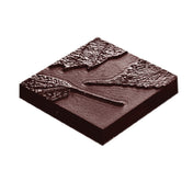 JB Prince K728 Chocolate Mold (8) Square Leaf 1-5/8"L X 1-5/8"W X 5/16"H (41mm X 41mm X 8mm)