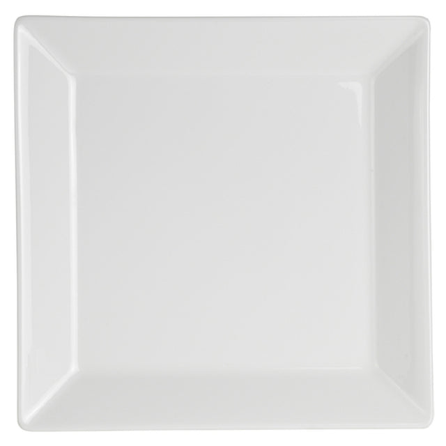 Steelite 62101ST0653 Square Rim Plate 9.875" X 9.875"Cadence Royal Porcelain