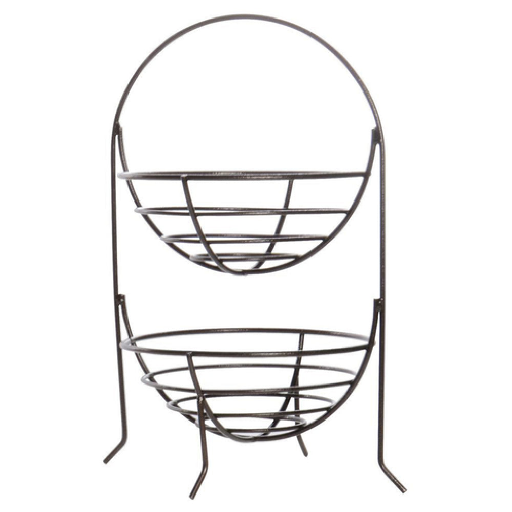 Hubert 44392 - Basket Display Stand, 2-tier, 14" X 10" X 18-1/2"H