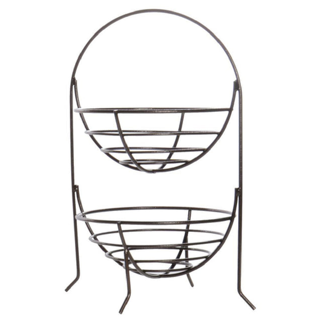 Hubert 44392 - Basket Display Stand, 2-tier, 14" X 10" X 18-1/2"H