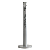Rubbermaid FGR1SM Smokers' Pole Outdoor Container 4" Dia. X 41"H Weather Resistant