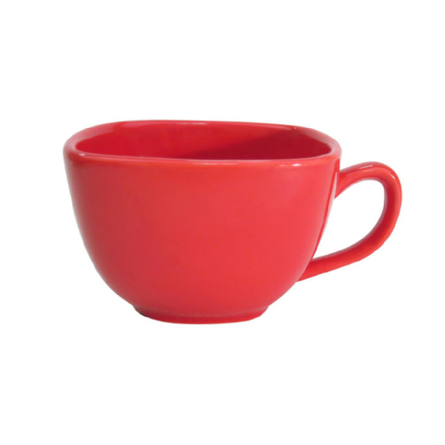 CAC China KC-1-R Color Arts Coffee Cup 8 Oz. 3-3/4"L X 3-3/4"W X 2-1/2"H