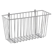 Metro H209K4 Quick Ship SmartWall Storage Basket 13-3/8"W X 5"D X 7"H Metroseal Gray Epoxy-coated Corrosion-resistant Finish With Microban® Antimicrobial Protection