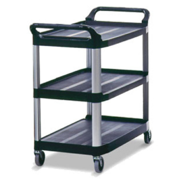 Rubbermaid FG409100BLA Xtra™ Utility Cart 40-5/8"L X 20"W X 37-13/16"H (3) Shelves