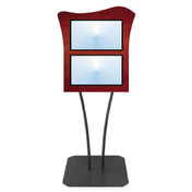 Hubert 62943 - Menu Board, 2-pocket, Floor Stand