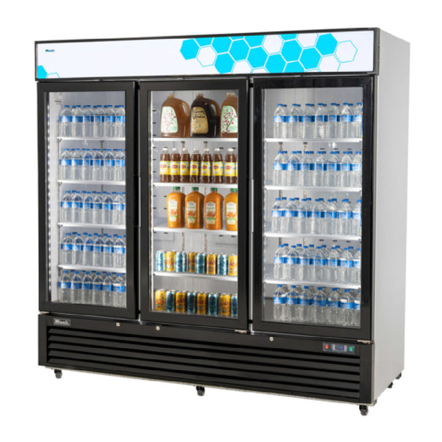 Migali Industries C-72RM-HC Competitor Series® Refrigerator Merchandiser Reach-in Three-section