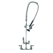 Hubert 138420 - Kratos Pre-Rinse Faucet With 8" Centers & 8" Add-On Faucet, Wall-mount