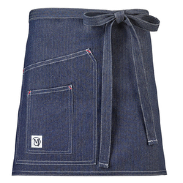 Mercer Culinary M63202DEN Metro Edge® Waist Apron 28-3/4" X 16-1/4" 44" Ties