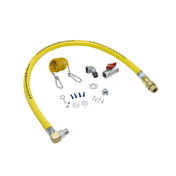 T&S Brass HG-4F-72SEL Gas Appliance Connector Hose 72" Coated