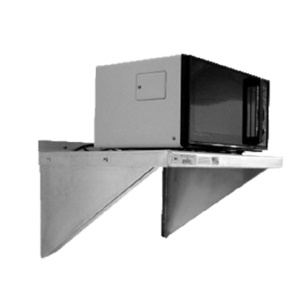 New Age Industrial 95634 Microwave Shelf Wall-mounted 24"W X 18"D X 13-1/4"H