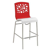 Grosfillex UT836414 Tempo Stacking Barstool Resin Back With Circle Cutout Resin Seat