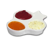Bon Chef 9064CGRN Sauce Dish 3 Compartment 2 Oz