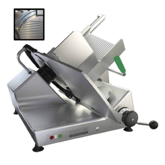 Bizerba GSP H I 150-GCB Manual Heavy Duty Illuminated Safety Slicer 13" Grooved Cheese Blade