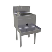 Glastender BSA-18L Underbar Blender Station Freestanding With Dump Sink 18"W X 24"D