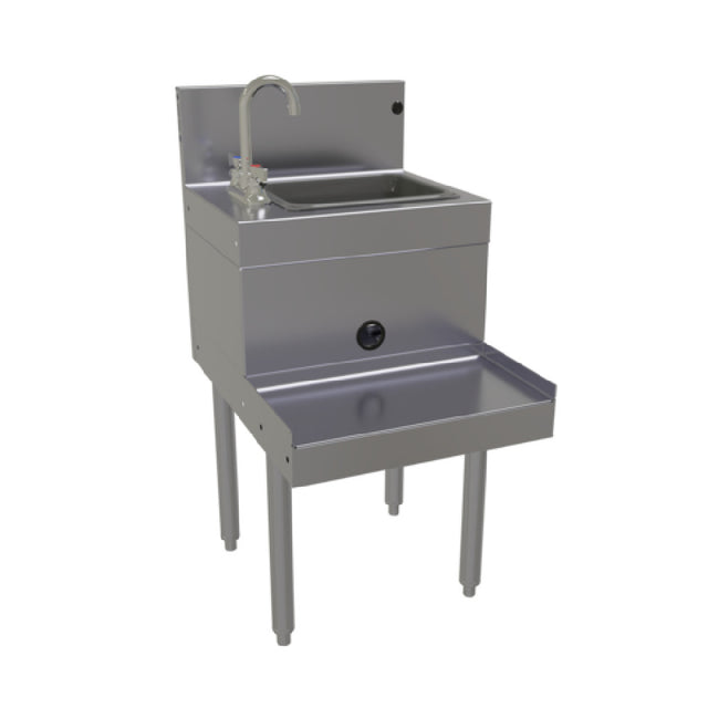 Glastender BSA-18L Underbar Blender Station Freestanding With Dump Sink 18"W X 24"D