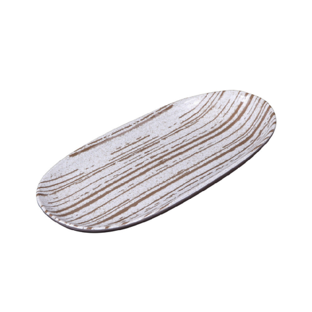 Elite Global Solutions B396110-SDW Oval Plate 11" W X 5-1/4" D X 1" H Stardust