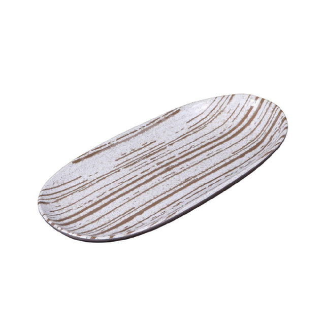 Elite Global Solutions B396110-SDW Oval Plate 11" W X 5-1/4" D X 1" H Stardust