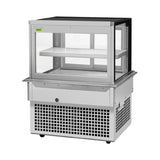 Turbo Air TBP36-46FDN Drop-In Refrigerated Bakery Display Case 38-1/8"W 9 Cu. Ft. Capacity