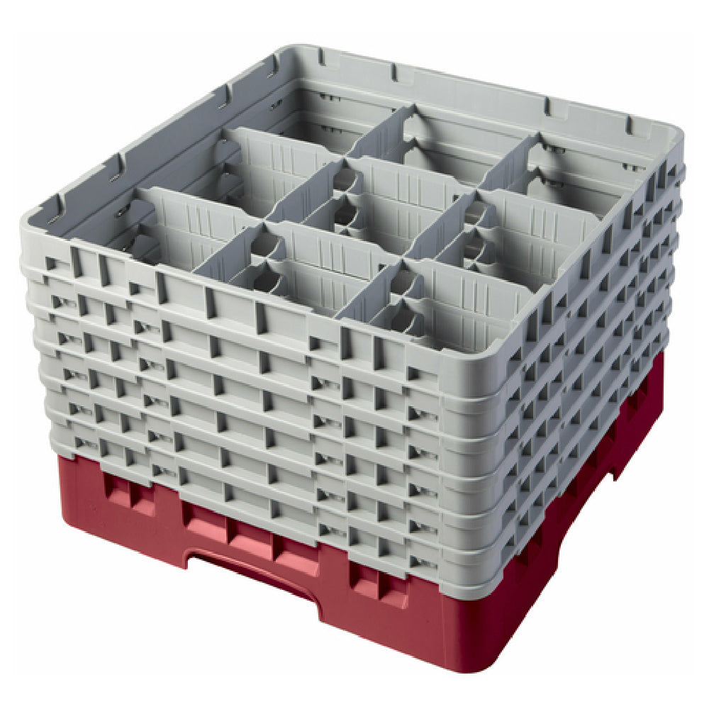 Cambro 9S1114416 Camrack® Glass Rack With (6) Soft Gray Extenders Full Size