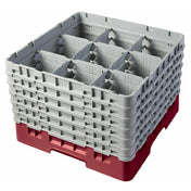 Cambro 9S1114416 Camrack® Glass Rack With (6) Soft Gray Extenders Full Size