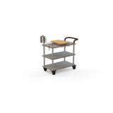 Steelite MGCRNX03GSXX Mogogo Buffet Solutions Roll'n Mixology Service Cart 41-1/2" X 21" X 40-1/2"H