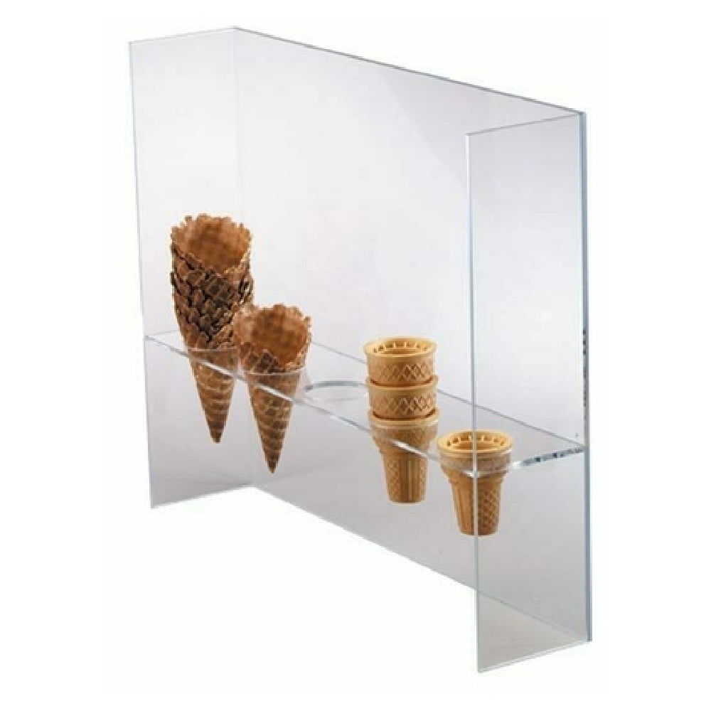 Dispense-Rite CSG-5L - Ice Cream Cone Holder With Guard, (5) 2" Holes, 16"H X 19"W X 5-1/2"D