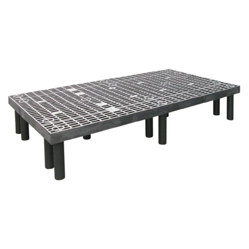 Quantum 663612DPP Polymer Dunnage Rack Vented 1500 Lb. Load Capacity