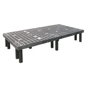 Quantum 663612DPP Polymer Dunnage Rack Vented 1500 Lb. Load Capacity