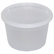 International Tableware TG-PC-16 Soup/Deli Container With Lid Plastic Clear