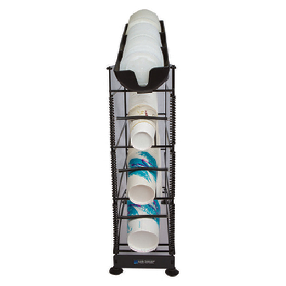 San Jamar C8504WF Wireworks™ Cup & Lid Organizer 6-3/8"W X 18-1/4"D X 24-3/8"H