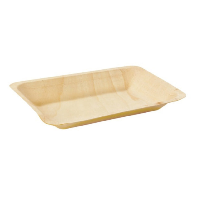 JB Prince RB331 Rectangular Poplar Wood Plate 5"W X 7"D Poplar Natural Wood (50 Pack)
