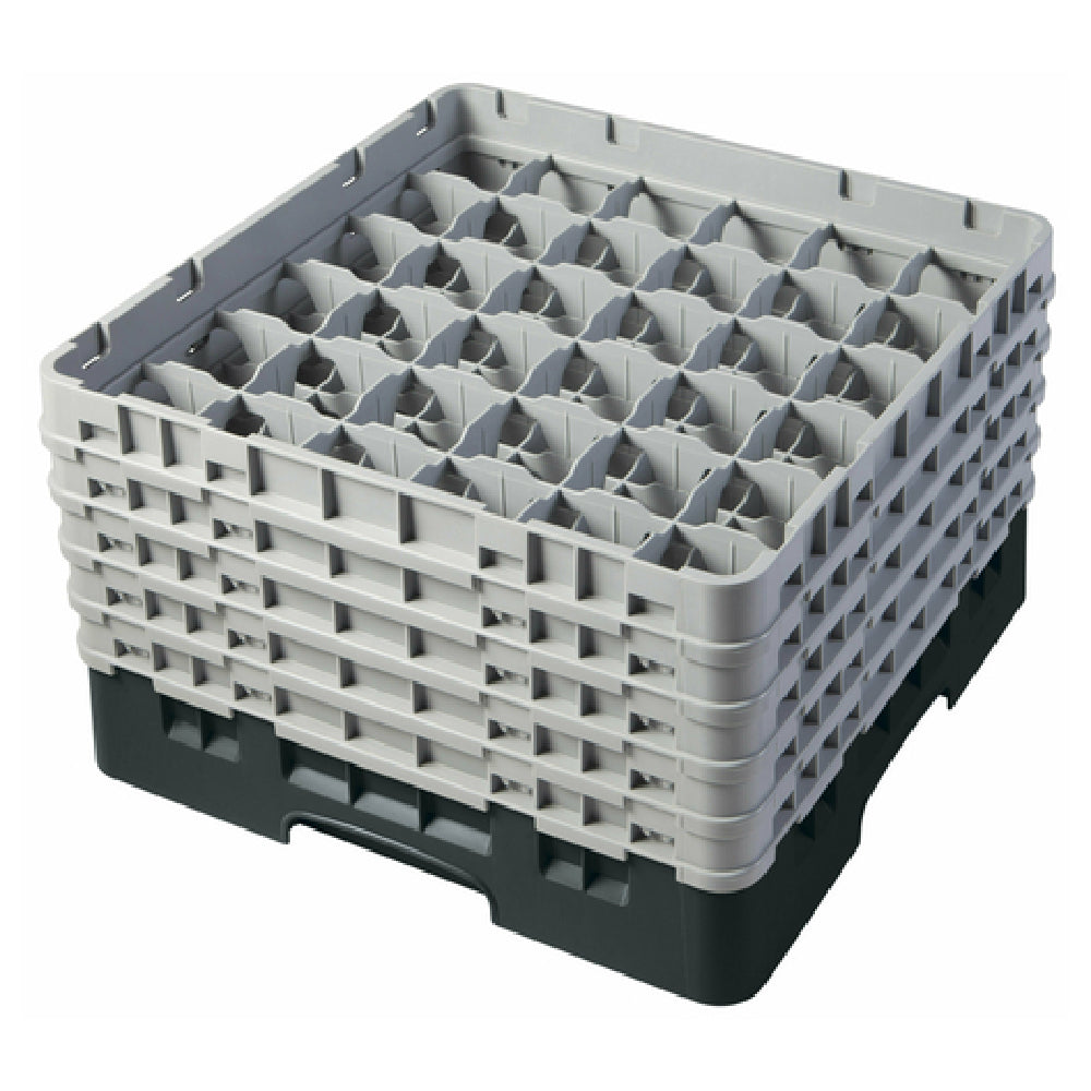 Cambro 36S958110 Camrack® Glass Rack With (5) Soft Gray Extenders Full Size
