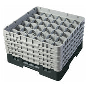 Cambro 36S958110 Camrack® Glass Rack With (5) Soft Gray Extenders Full Size