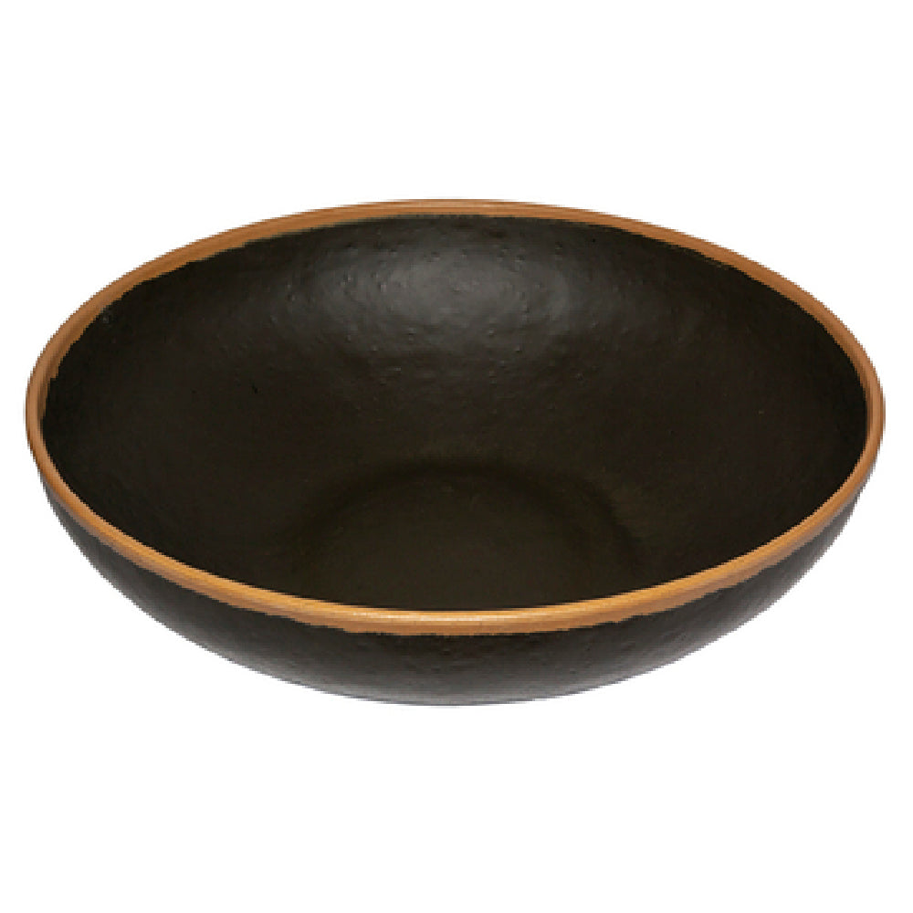 GET Enterprises B-350-BR Pottery Market™ Display Bowl 10 Qt. (11 Qt. Rim-full) 16-1/2" Dia. X 4-1/2"H