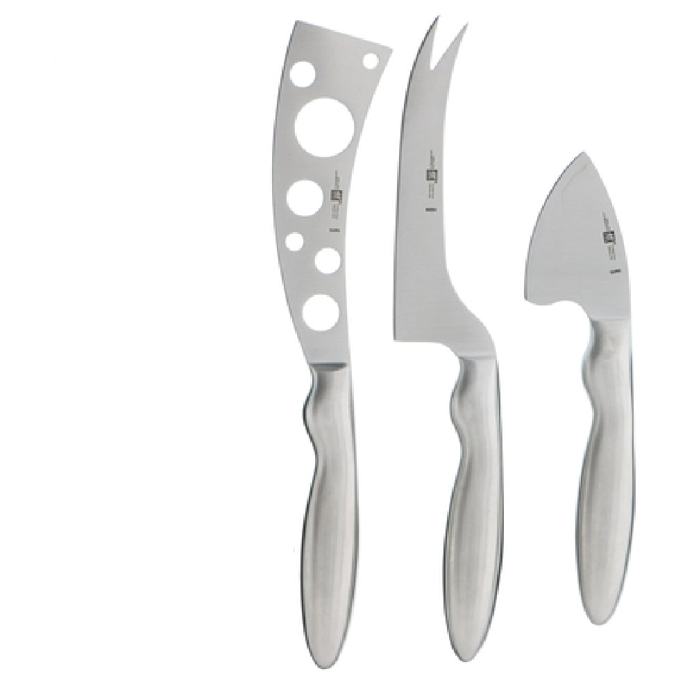 Zwilling 39432-000 Zwilling® Cheese Knife Set 3-piece Includes (1) Medium Hard Cheese Knife With Fork Tip