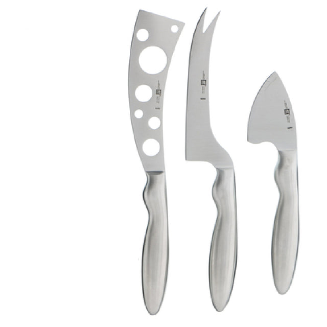 Zwilling 39432-000 Zwilling® Cheese Knife Set 3-piece Includes (1) Medium Hard Cheese Knife With Fork Tip