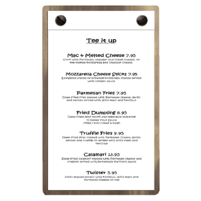 Menu Solutions WDSP-A Menu Board Holds 4" X 6" Insert Single Panel