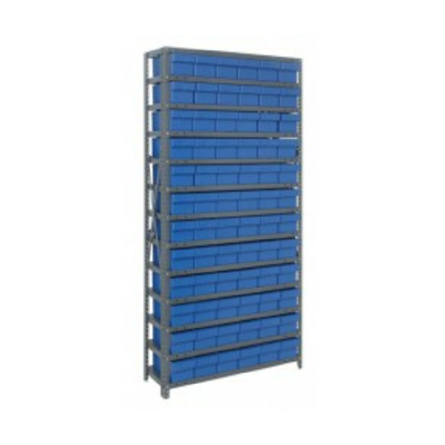 Quantum 1275-601_YELLOW - Shelving Unit, 12"D X 36"L X 75"H, Heavy Duty